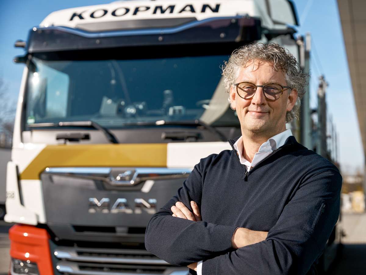 Klaas Koopman, co-owner and managing director at Koopman Logistics Group B. V., is aiming for a complete transition to sustainable transport.